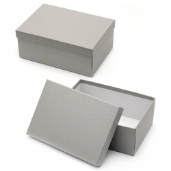 Rectangular Gift Box, 37x28x16 cm, Grey