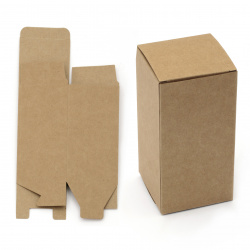 Cutie pliabilă din carton Kraft 12x6 cm