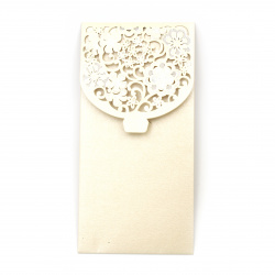 Luxury Envelope for Cash Gifts and Vouchers, 175x85 mm, Champagne Pearl Paper