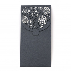 Luxury Envelope for Cash Gifts and Vouchers, 175x85 mm, Indigo Pearl Color