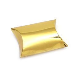 Folding Box by Kraft Cardboard  7.7x13x3.5 cm, Gold