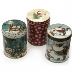 Not Available Online. You can also buy at EM ART stores and at 0884400631 Cylindrical Metal Box with Christmas Motifs, 13x9 cm, ASSORTED