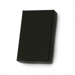 Cardboard Jewelry Gift Box, 50x80 mm, Black
