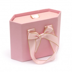 Elegant Jewelry Gift Box / Bag, 150x195x80 mm, Pink