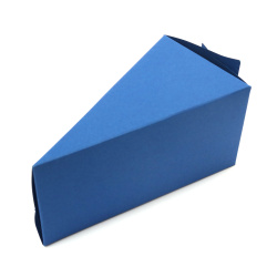 Blank pentru o bucată de carton de tort 12x6,5x6 cm indigo -1 bucată