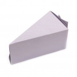 Cardboard Blank for Piece of Cake, 12x6.5x6 cm, Light Purple - 1 piece