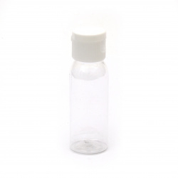 Transparent Plastic Bottle with Dispenser 8.5 cm, 30 ml