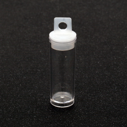 Cylindrical Plastic Jar, 67x19 mm, 10 ml