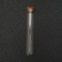 Borcan de sticla 25x150 mm dop pluta 60 ml