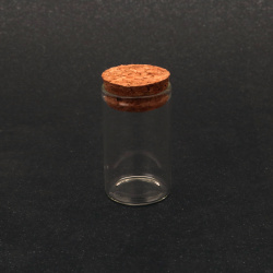 Mini Glass Jar with Cork Stopper / 30x50 mm, 20 ml