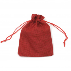 Geantă de sac 9,5x13,8 cm roșie