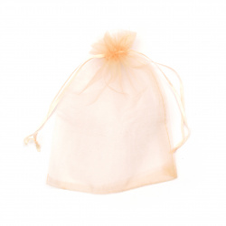Organza Pouch for Jewelry Packaging / 13x18 cm / Peach