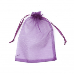 Торбичка от органза 13x18 см цвят лилав