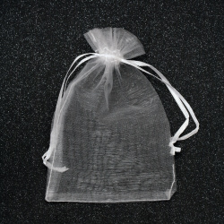 Organza Jewelry Gift Bag / 17x23 cm / White
