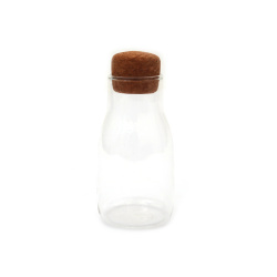 Glass Bottle With Cork Stopper 58x100 Mm