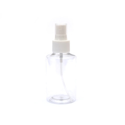 Plastic Bottle with Spray Pump /  18x46 mm, 100 ml