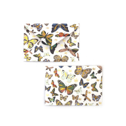 Mini Envelope with Flower Design 11x7.5 cm - 10 pieces
