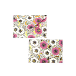 Mini Envelope with Flower Design 11x7.5 cm - 10 pieces