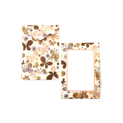 Envelope with Butterfly Pattern 11x7.5 cm - 10 pieces