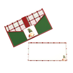 Money Envelope with Card for Christmas / 10x18 cm - 1 piece