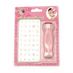 Set of Nail Stencils and Stamp