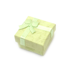 Jewelry Gift Box / 4x4 cm / Lime Green