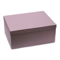 Simple Cardboard Box for DIY Gift Packaging / 30.5x23x13.5 cm / Purple