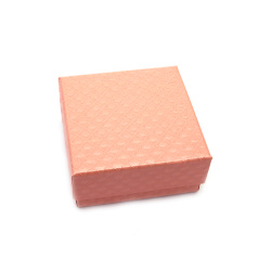 Cutie de bijuterii 7x7 cm roz pal
