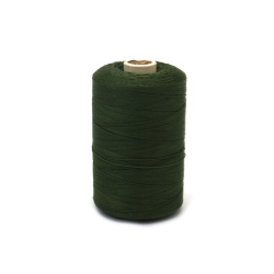 Mercerized Thread 100% Cotton,  20 Tex x 2, Dark Green Color - 1000 meters