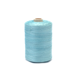 Mercerized Thread 100% Cotton,  20 Tex x 2, Pale Blue Color - 1000 meters