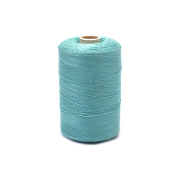 Mercerized Thread 100% Cotton,  20 Tex x 2, Light Blue Color - 1000 meters