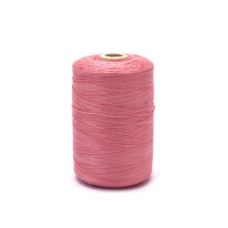 Mercerized Thread 100% Cotton,  20 Tex x 2, Pink Color - 1000 meters