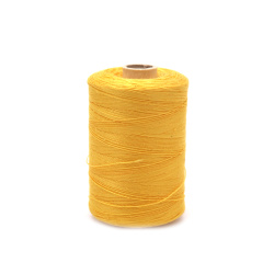 Mercerized Thread 100% Cotton,  20 Tex x 2, Light Yellow Color - 1000 meters