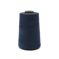 100% Polyester Thread, Blue Color - 5000 meters