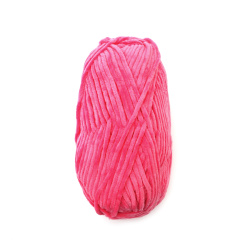 Νήμα BABY VELVET, χρώμα ροζ 100% μικροπολυεστέρας -100 γραμμάρια -100 μέτρα