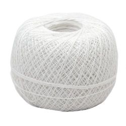 Cotton Yarn Bombay / 0.7 mm /  100 grams - 550 meters / White