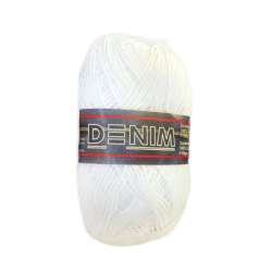 White Yarn DENIM, 100% Cotton / 100 grams - 210 meters