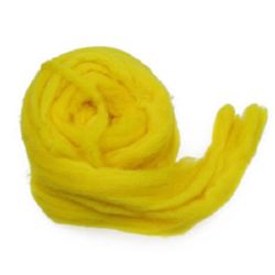 YARN WOOL bandă de pâslă galben -50 grame ~ 1,8 metri