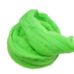 Φελτ μαλλί ανοιχτό πράσινο -50 γραμμάρια ~ 1,8 μέτρα