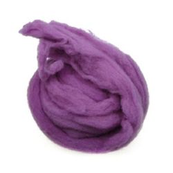 YARN WOOL felt tape purple for handmade clothes and accessories -50 grams ~ 1.8 meters
