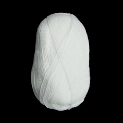 White Yarn MILA - 100% Acrylic /  100 grams