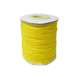 Полиестерен шнур 0.8 мм жълт ~99 метра