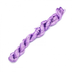 Polyester jewellery cord  1 mm purple ~ 23 meters