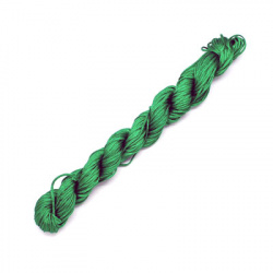 Polyester jewellery cord 2 mm green ~ 10 meters
