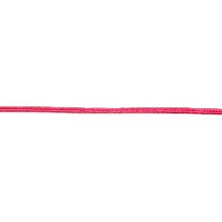 Текстилен шнур за сутаж 2.5 мм цвят розов ~9 метра