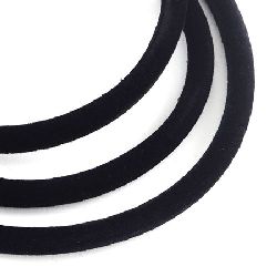 Cord velvet 5 mm black -1 meter
