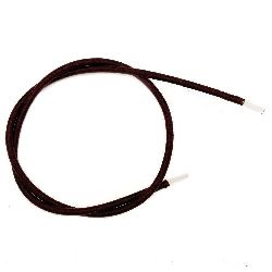 Fabric Cord 3 mm hole 1.5 mm textile brown -46 cm