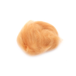 Felting Wool 100% MERINO, 66S-21 Micron / Color: Beige - 4~5 grams