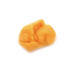 Felting Wool 100% MERINO, 66S-21 Micron / Color: Ocher - 4~5 grams
