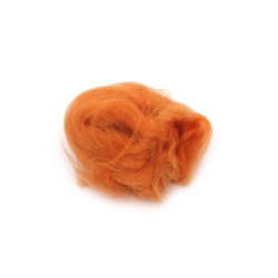 Felting Wool 100% MERINO, 66S-21 Micron / Color: Dark Ocher - 4~5 grams